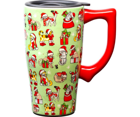 Christmas Cats Travel Mug