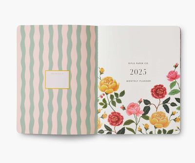 12-Month Appointment Notebook - Roses 2025