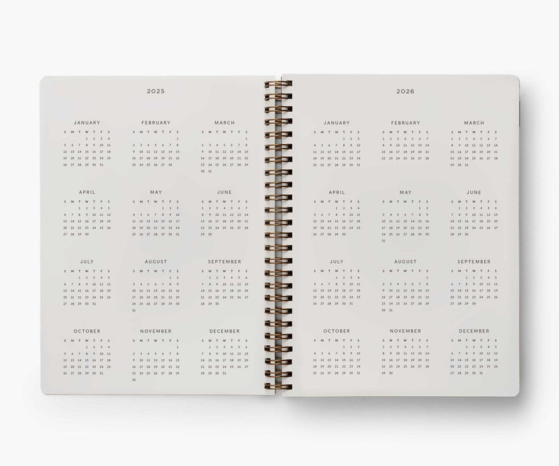 12-Month Softcover Spiral Planner - Mimi 2025