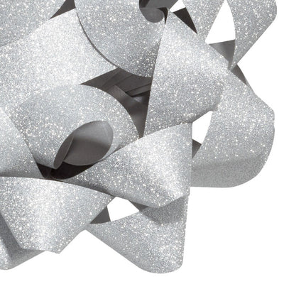 4.6" Sparkling Silver Gift Bow