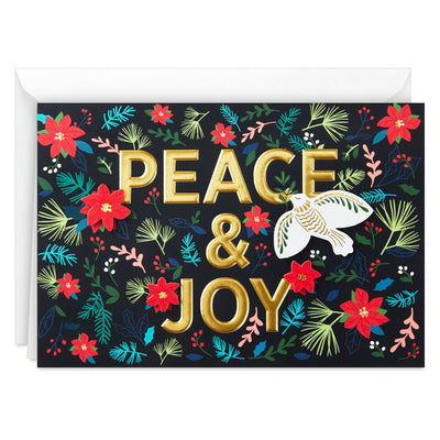 UNICEF Peace and Joy Dove Boxed Christmas Cards, Pack of 12