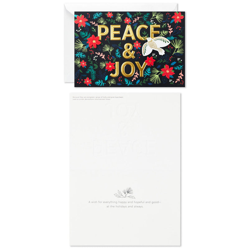 UNICEF Peace and Joy Dove Boxed Christmas Cards, Pack of 12