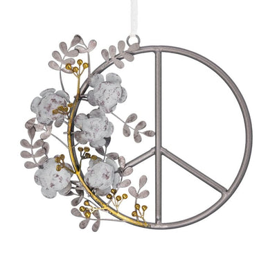 Signature Peace Symbol Metal Hallmark Ornament