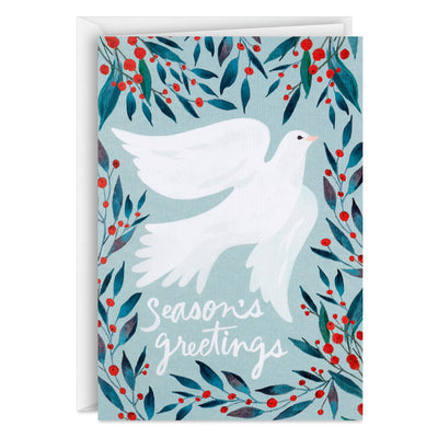 Watercolor Dove Packaged Christmas Cards, Pack of 5