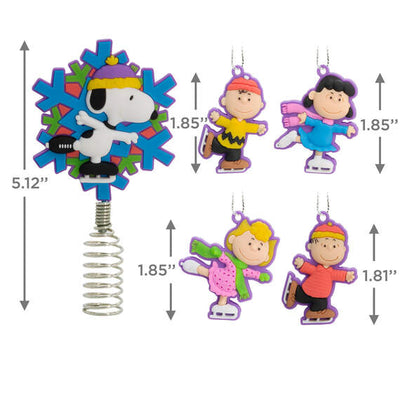 Mini Peanuts®  Tree Topper and Ornaments, Set of 5