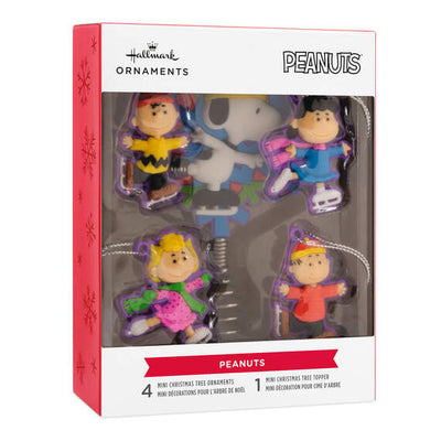 Mini Peanuts®  Tree Topper and Ornaments, Set of 5