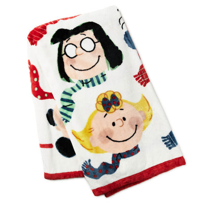 Peanuts Gang Portraits Holiday Throw Blanket, 50x60