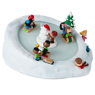 Peanuts Gang Sledding Musical Tabletop Figurine With Motion