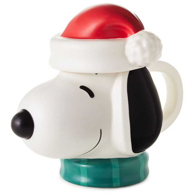 Peanuts Santa Snoopy Musical Sculpted Mug, 23 oz