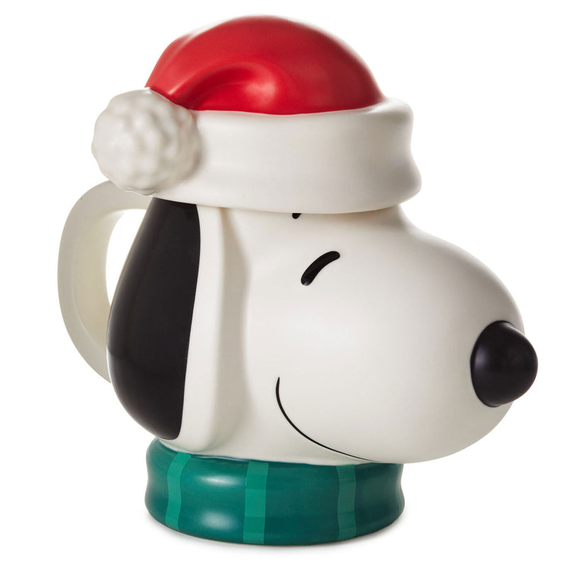 Peanuts Santa Snoopy Musical Sculpted Mug, 23 oz