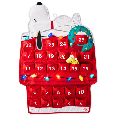 Peanuts Light-Up Snoopy Doghouse Musical Countdown to Christmas Calendar