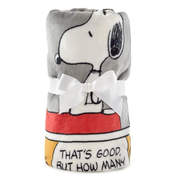 Snoopy and Woodstock Comic Strip Fall Throw Blanket, 50x60