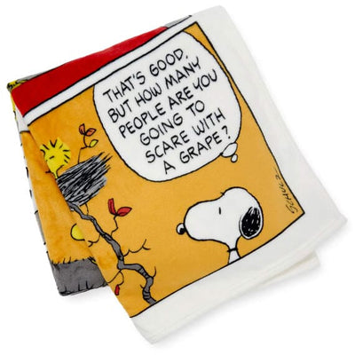 Snoopy and Woodstock Comic Strip Fall Throw Blanket, 50x60