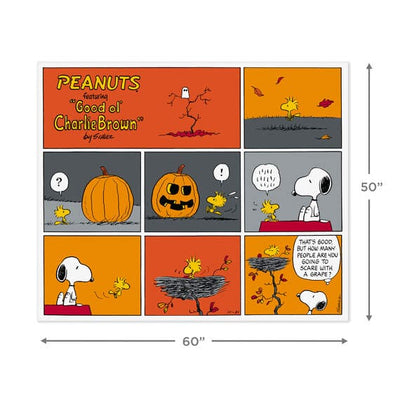 Snoopy and Woodstock Comic Strip Fall Throw Blanket, 50x60