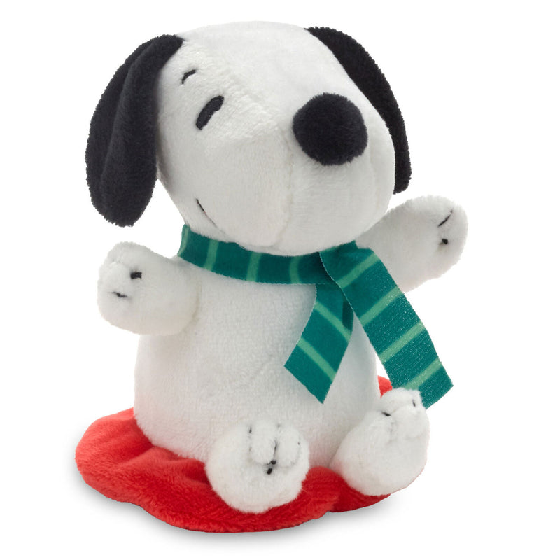 Peanuts Zip-Along Snoopy on Red Disc Plush Toy