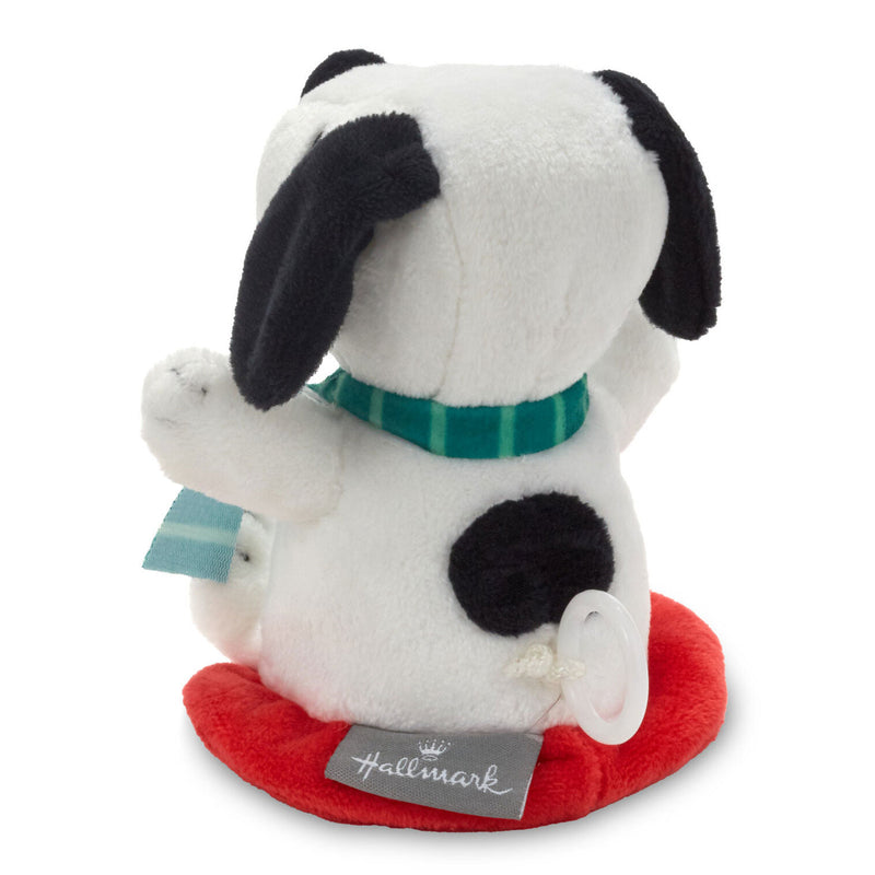 Peanuts Zip-Along Snoopy on Red Disc Plush Toy