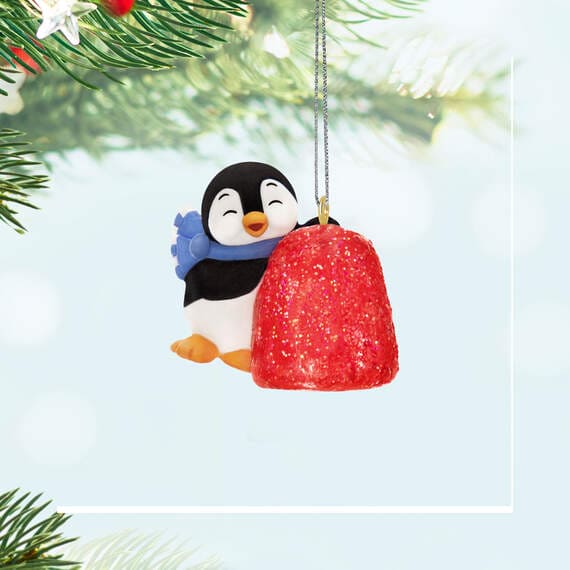 Mini Petite Penguins A Gumdrop Greeting Ornament, 0.86"