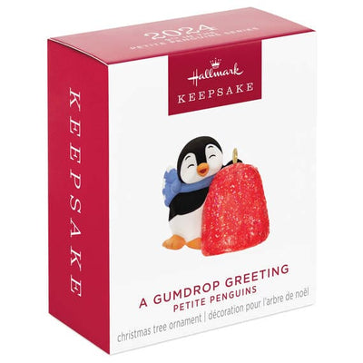 Mini Petite Penguins A Gumdrop Greeting Ornament, 0.86"