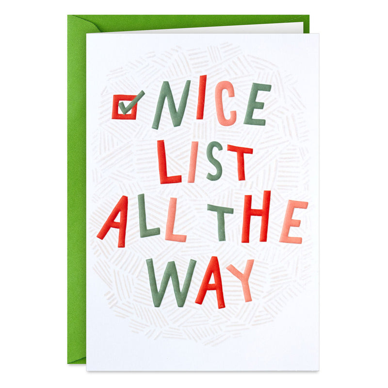 Nice List All the Way Boxed Christmas Cards, Pack of 5