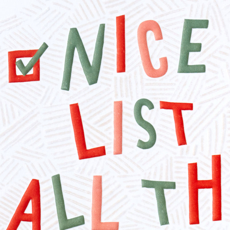 Nice List All the Way Boxed Christmas Cards, Pack of 5