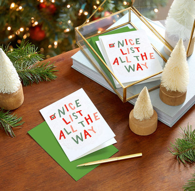 Nice List All the Way Boxed Christmas Cards, Pack of 5