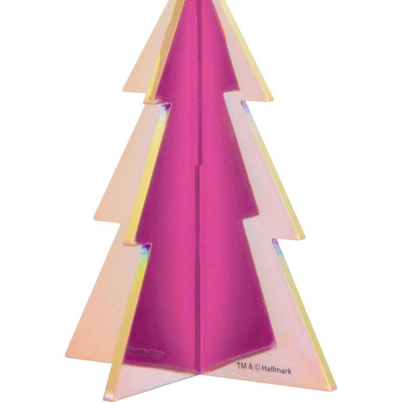 Signature Iridescent Pink Tree Acrylic Hallmark Ornament