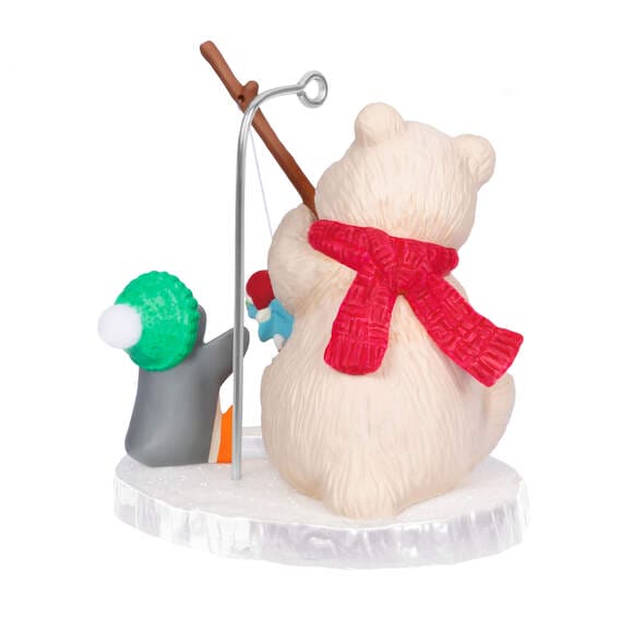 Snowball and Tuxedo Fishing Friends Ornament