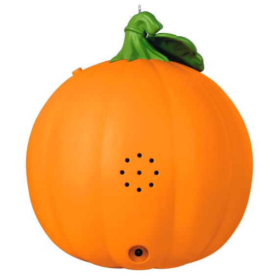 Spirited Pumpkin Ornament With Light and Sound