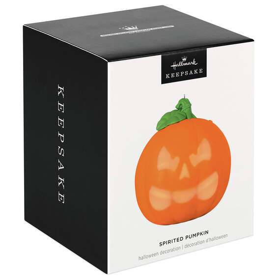 Spirited Pumpkin Ornament With Light and Sound