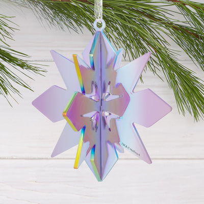 Signature Iridescent Purple Snowflake Acrylic Hallmark Ornament