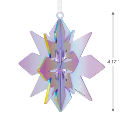 Signature Iridescent Purple Snowflake Acrylic Hallmark Ornament