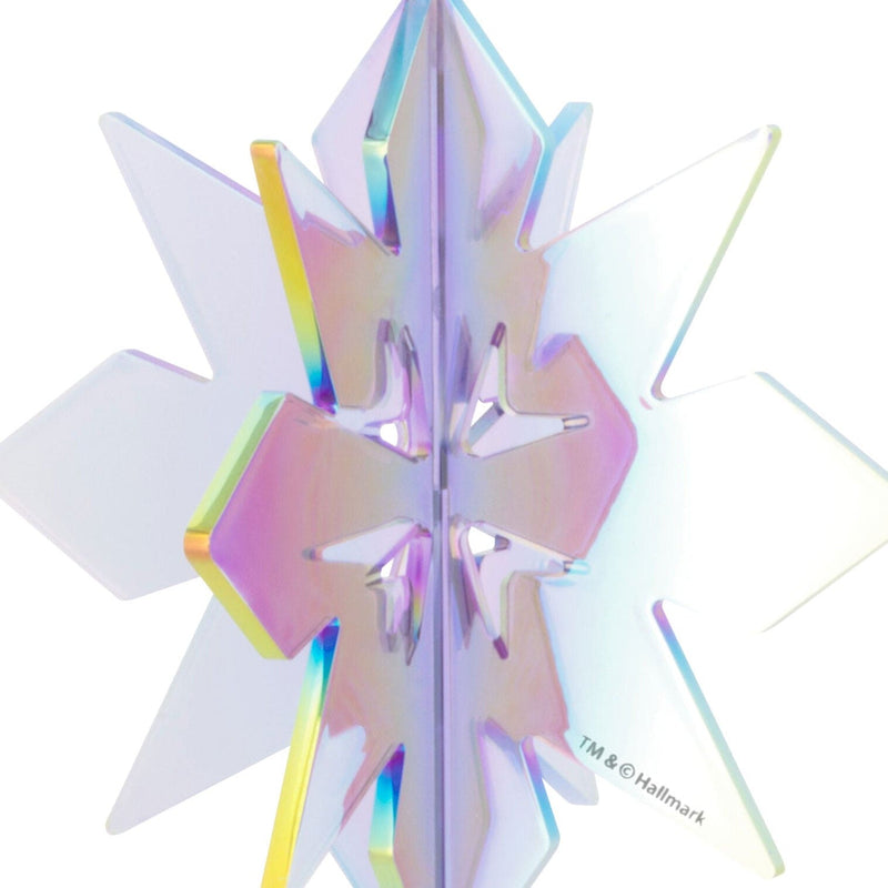 Signature Iridescent Purple Snowflake Acrylic Hallmark Ornament