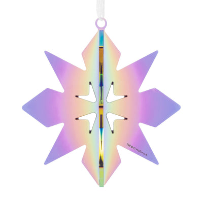 Signature Iridescent Purple Snowflake Acrylic Hallmark Ornament