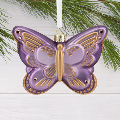 Signature Butterfly Glass Hallmark Ornament