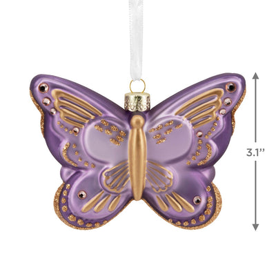 Signature Butterfly Glass Hallmark Ornament