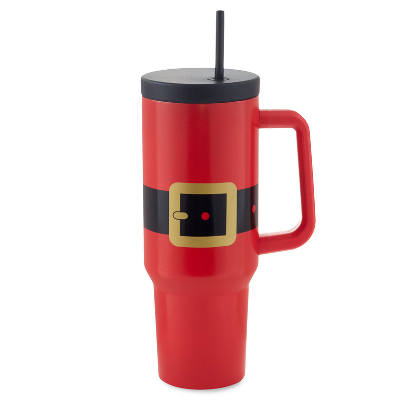 Santa Suit Insulated Travel Cup With Handle, 40 oz.