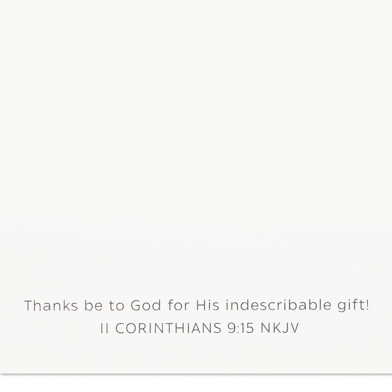 Jesus Is the Gift Religious Boxed Christmas Cards, Pack of 16