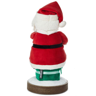 Santa Claus Musical Christmas Tree-Lighting Plush Figurine, 12"