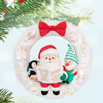 Wreath of Memories 2024 Porcelain Ornament