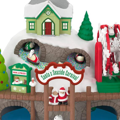 Santa's Seaside Carnival Musical Ornament With Light and Motion