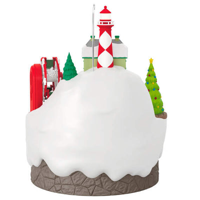 Santa's Seaside Carnival Musical Ornament With Light and Motion