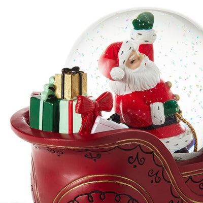 Santa's Sleigh Musical Snow Globe