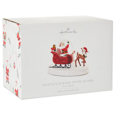 Santa's Sleigh Musical Snow Globe