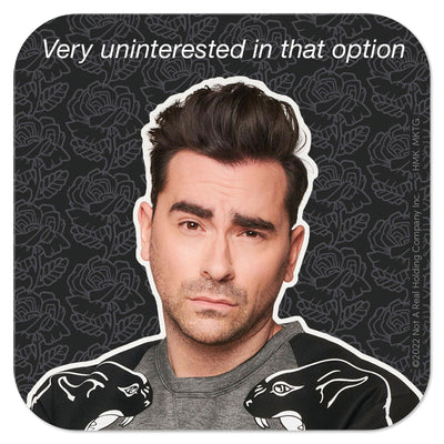 Schitt's Creek David Rose Very Uninterested Vinyl Decal