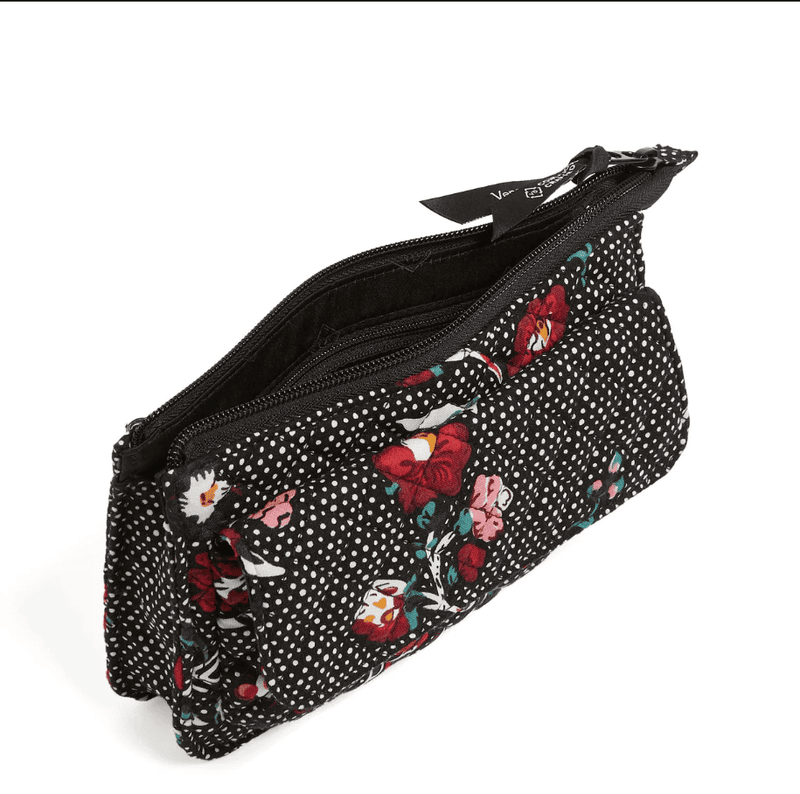 RFID Wallet Crossbody - Perennials Noir Dot