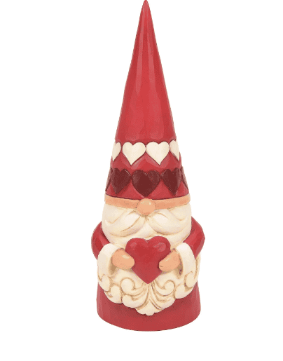 Red Gnome Holding a Heart