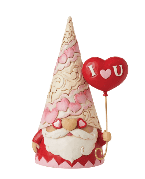 Gnome with Heart Balloon