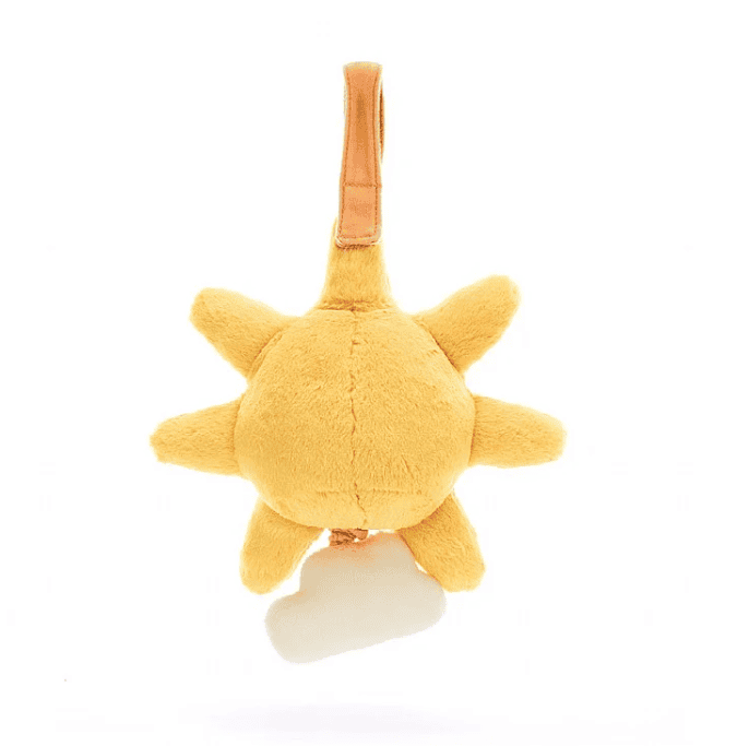 Yellow stuffed sun with cloud by Jellycat