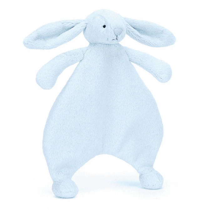 Blue bunny comforter by Jellycat