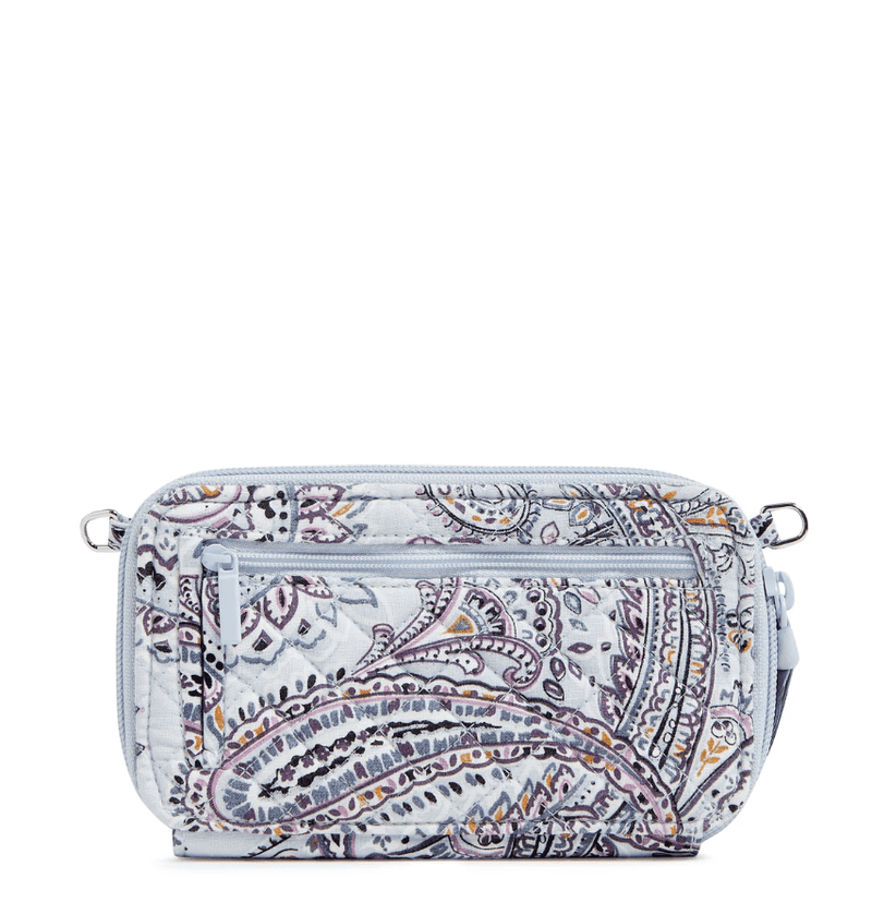 RFID All in One Crossbody Bag - Soft Sky Paisley